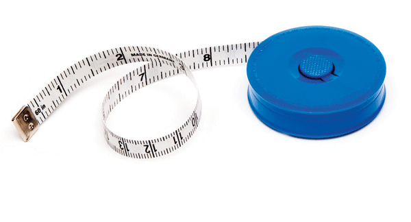 Ruban à mesurer corporel, ruban à mesurer souple, ruban à mesurer de 150 cm  / 60 pouces, pour les mesures sur mesure, les mesures du corps. Ruban à  mesurer rétractable blanc 