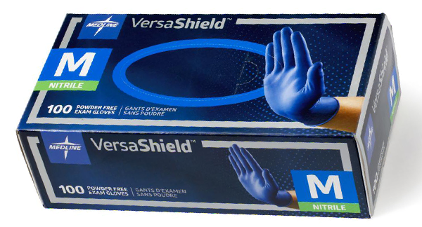 Gants Silver Shield ambidextres sans poudre de 2,7 mils d'épaisseur pour  protection chimique. Vendu à la paire.